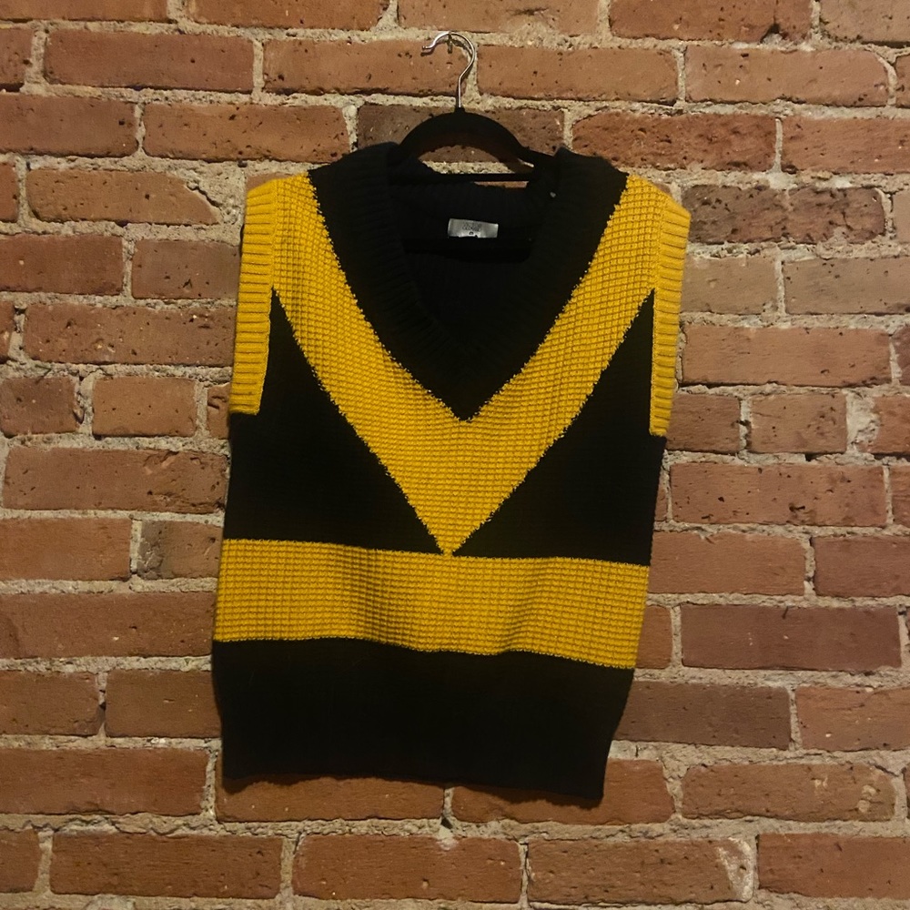 Victor Glemaud X Target V-neck Sweater Vest Womens Size Large Black